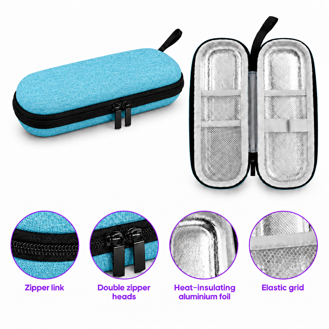 Mounjaro cyan travel case features