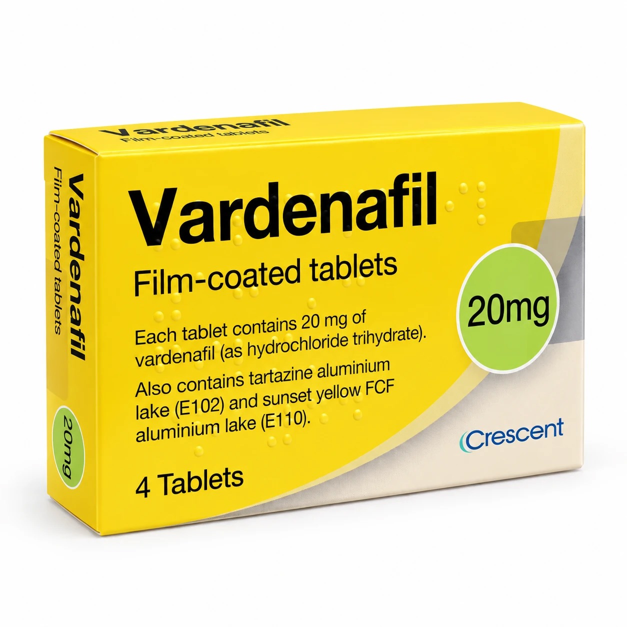 Vardenafil (Generic Levitra) 20mg 12 tablets product image